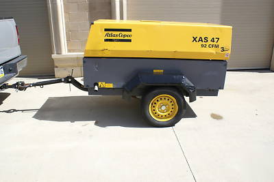 2007 atlas copco air compressor XAS47 92CFM