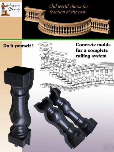 Baluster concrete mold