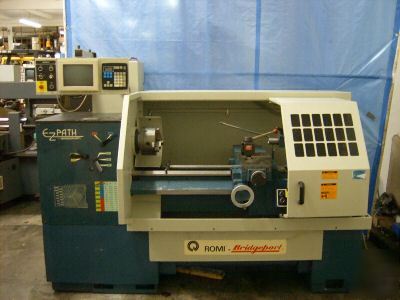 Bridgeport ez path romi 1995 cnc lathe 