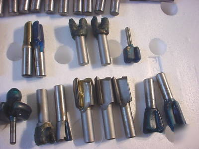 Lot of 35 industrial router bits whiteside amana & more