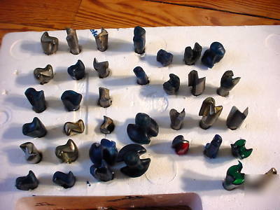 Lot of 35 industrial router bits whiteside amana & more