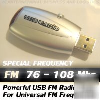 â˜… 76-108 mhz world band laptop pc usb fm radio tuner â˜…â–