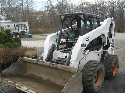 Bobcat S300 skid loader bucket kubota turbo diesel 4X4