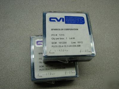 Cvi laser plano concave uv lens -25 mm 225 to 308 nm