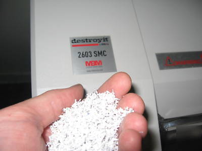 Ideal destroyit 2603 super micro cut shredder