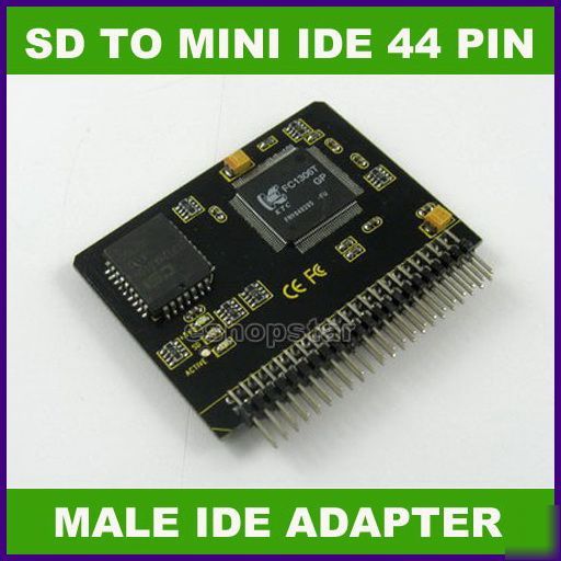 Sd sdhc mmc to 44 pin mini ide male adapter converter