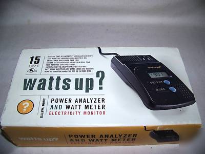 Watts up? power analyzer watt meter electricity monitor
