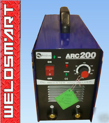 Weldsmart 200 amp arc inverter welder mma / stick vrd