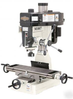 New shop foxÂ® M1007 2HP milling machine ( in crate)