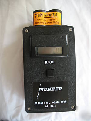 Pioneer photo tachometer with memory