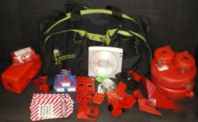Thirty-one (31) piece lockout tagout kit loto-a