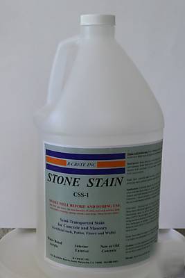 Acrylic water based concrete stain one gallon non acid.