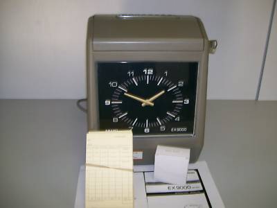 Amano EX9000 time clock bi-weekly or semi mo