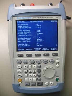 Rohde & schwarz FSH6, handheld spectrum analyzer, 6GHZ
