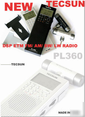 PL360 tecsun dsp radio etm pll fm.sw.mw.lw pl-360 +gift