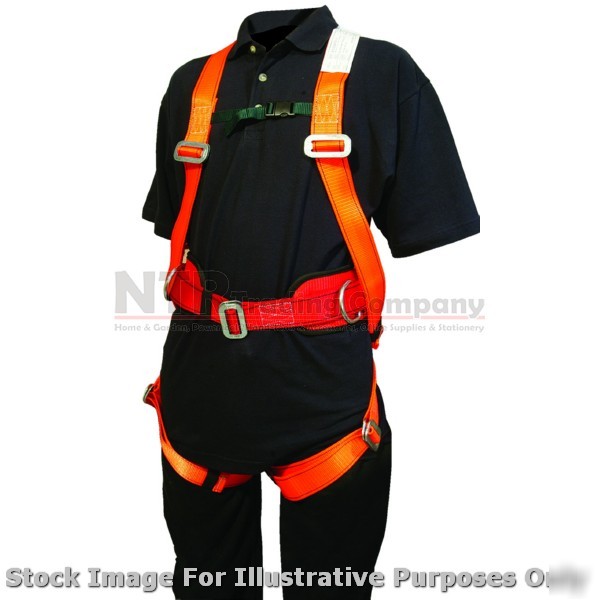 Single point fall arrest safety harness & work pos belt