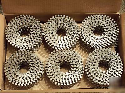 Stainless steel coil nails, 2-3/16
