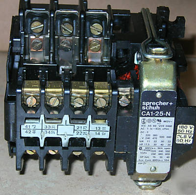 Sprecher+schuh CA1-25-208 contactor - obsolete