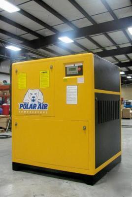 40 hp, 3 phase, dual volt rotary screw air compressor