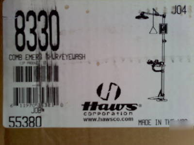 Haws 8330EMERGENCY eyewash / shower