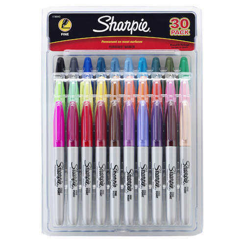 New sharpie fine point assorted 30CT markers