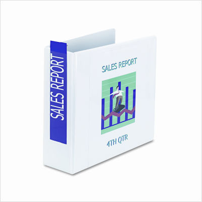 Non-stick d-ring locking view binder 8.5X11 4