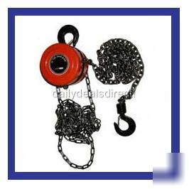 New 1 ton chain hoist pulley auto farm hoisting 