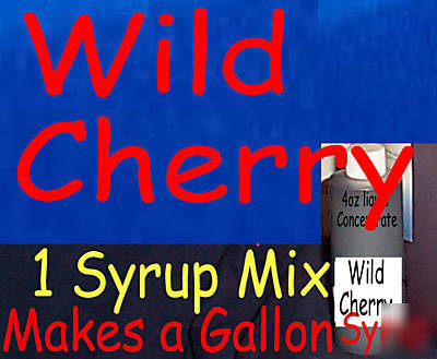 Wild cherry snow cone/shaved ice flavor syrup mix