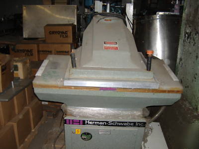 Herman schwabe die cutter clicker press for leather etc