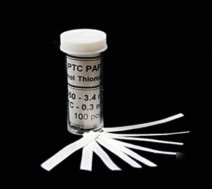 Ptc taste paper - phenylthiocarbamide 100 strip vial 