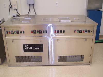 Sonicor ultrasonic aqueous cleaning system