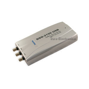 150MSA/s pc usb digital storage oscilloscope dso-2150