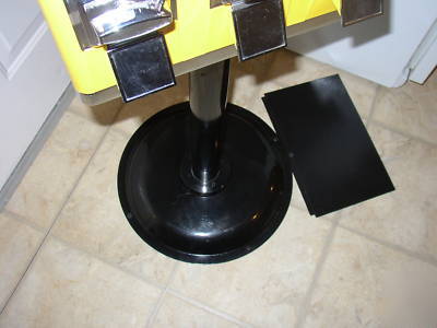 1800 triple head candy vending machine yellow silver