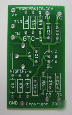 Fet transistor development pcb with 2N7000 fets