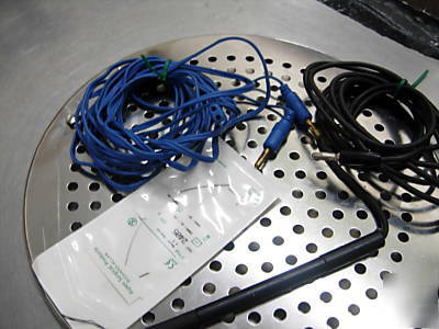 Elmed electrocautery bipolar + monopolar plate and wand