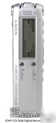 Sony icd-SX68 ICDSX68DR9 digital recorder - extras 