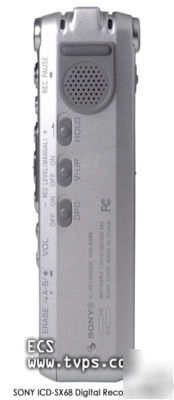 Sony icd-SX68 ICDSX68DR9 digital recorder - extras 