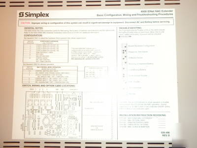 Simplex idnet 4009 nac extender