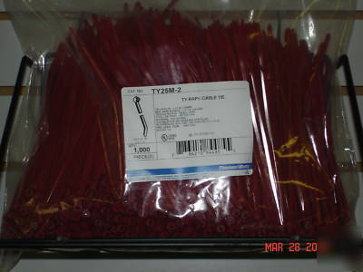 Thomas & betts plenum cable ties TY25M2 1000PK