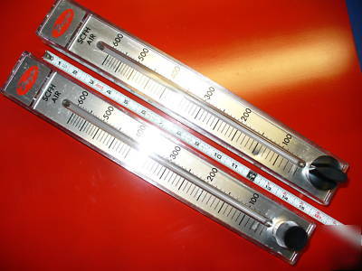 2 - dwyer flow meter * test & balance measure gas gauge