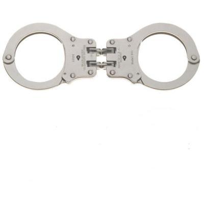 Peerless handcuffs hinged nickel finish restraints