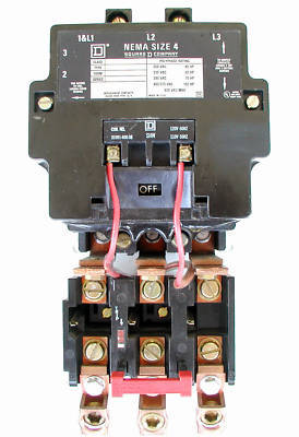 Square d nema size 4 starter, 8536SFO1V02, excellent