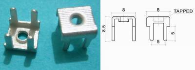 10X 8*8MM pcb M3 tapped terminal (#3001)