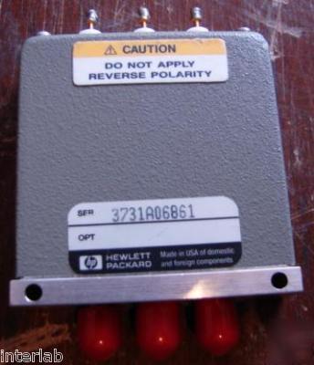 Hp 8762A coaxial switch dc-4GHZ spdt 