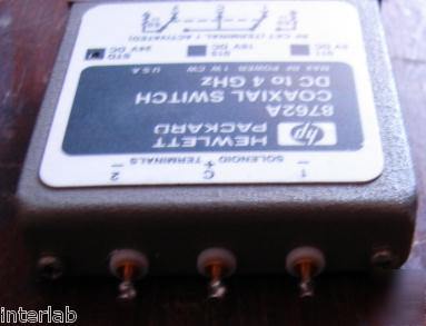 Hp 8762A coaxial switch dc-4GHZ spdt 