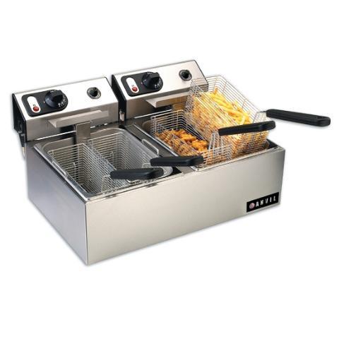 New vollrath countertop fryer, 20LB, 110V, twin basket, 