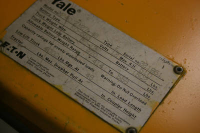 Yale electric pallet jack, MP40C 4000LB. good working