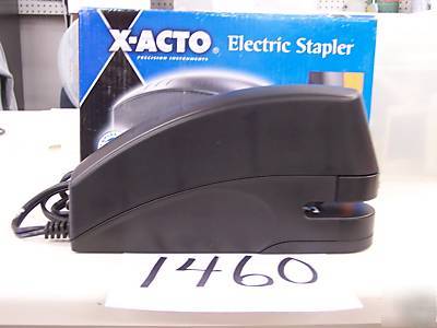  x-acto electric stapler anti-jam mechanism,20 sht,blk