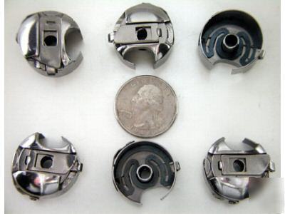 Set of 6 wide slot nbl bobbin cases singer 