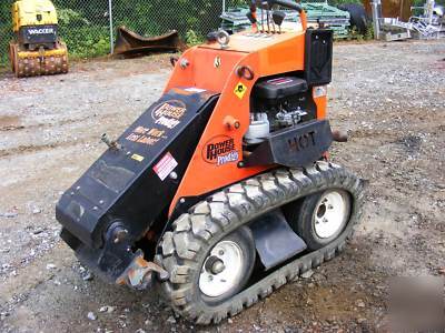 2005 powerhouse prodigy mini skid steer with trailer